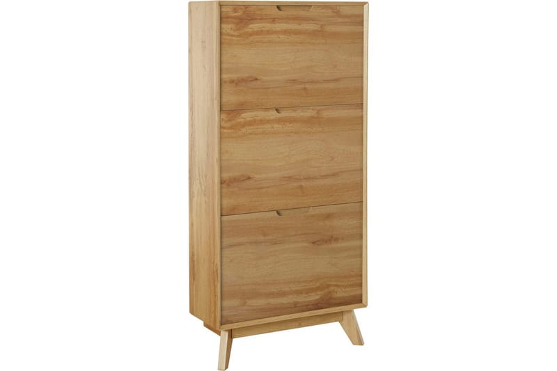 Skoplagring Ezra 3 klaffer 60x24x125 cm, Wotan eik - 60x24x125 cm, Wotan eik - Oppbevaring - Skap - Oppbevaringsskap