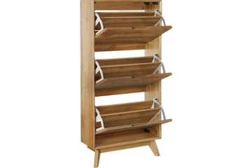 Skoplagring Ezra 3 klaffer 60x24x125 cm, Wotan eik - 60x24x125 cm, Wotan eik - Oppbevaring - Skap - Oppbevaringsskap