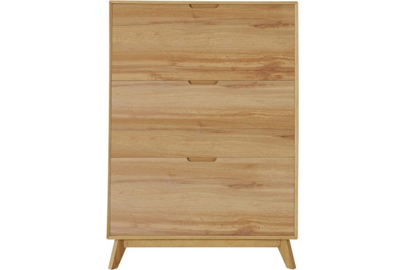 Skoplagring Ezra 3 klaffer 89x24x125 cm, Wotan eik - 89x24x125 cm, Wotan eik - Oppbevaring - Skap - Oppbevaringsskap