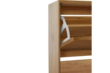 Skoplagring Ezra 3 klaffer 89x24x125 cm, Wotan eik - 89x24x125 cm, Wotan eik - Oppbevaring - Skap - Oppbevaringsskap