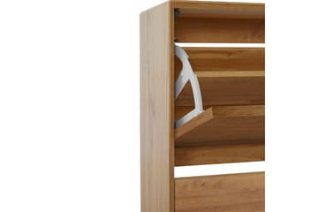 Skoplagring Ezra 3 klaffer 89x24x125 cm, Wotan eik - 89x24x125 cm, Wotan eik - Oppbevaring - Skap - Oppbevaringsskap