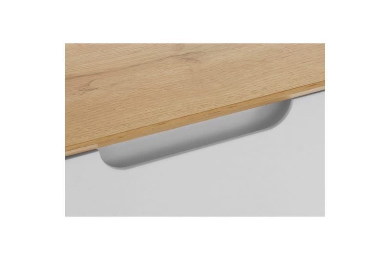 Skoplagring Ezra 3 klaffer 89x24x125 cm, Wotan eik/hvit - 89x24x125 cm, Wotan eik/hvit - Oppbevaring - Skap - Oppbevaringsskap