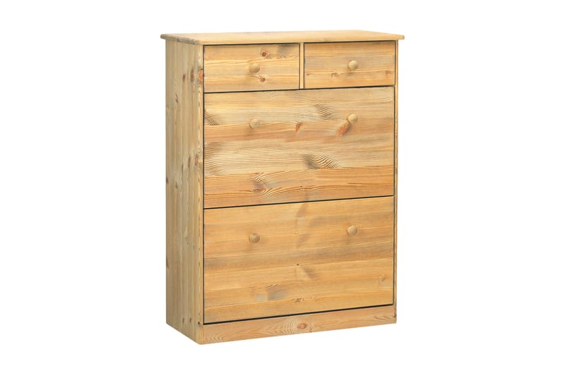 Skoskap Erasmo Oljet Furu - Brun|Beige - Skoskap - Entreoppbevaring - Oppbevaringsskap