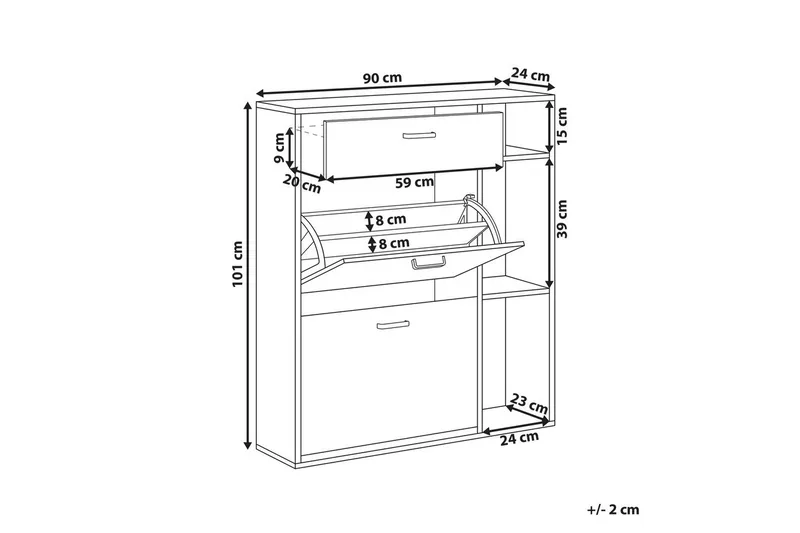Skoskap Mackay - Oppbevaring - Skap - Oppbevaringsskap