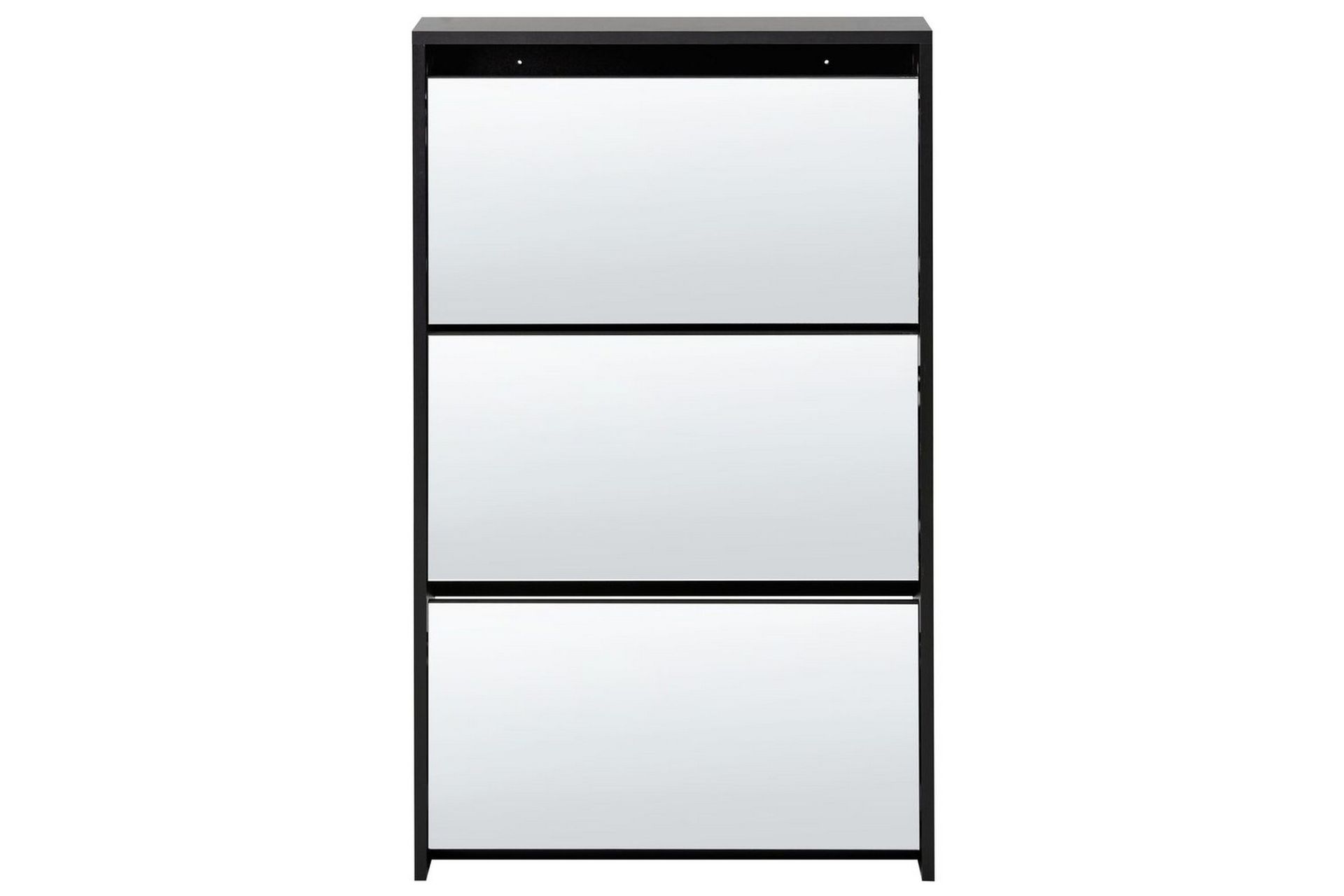 Skoskap Midfield Sort, Sølv, 63x17x103 cm - Sort, Sølv, 63x17x103 cm - Oppbevaring - Skap - Oppbevaringsskap