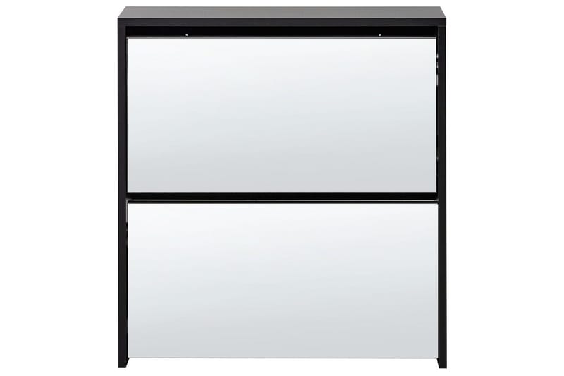 Skoskap Midfield Sort, Sølv, 63x17x67 cm - Sort, Sølv, 63x17x67 cm - Oppbevaring - Skap - Oppbevaringsskap