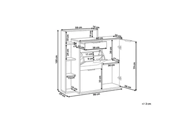 Skoskap Mirani - Oppbevaring - Skap - Oppbevaringsskap