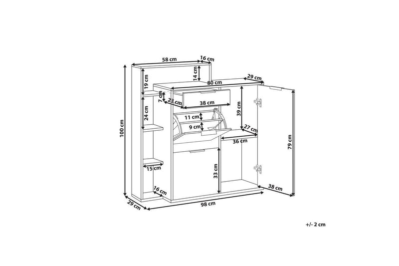 Skoskap Mirani - Oppbevaring - Skap - Oppbevaringsskap