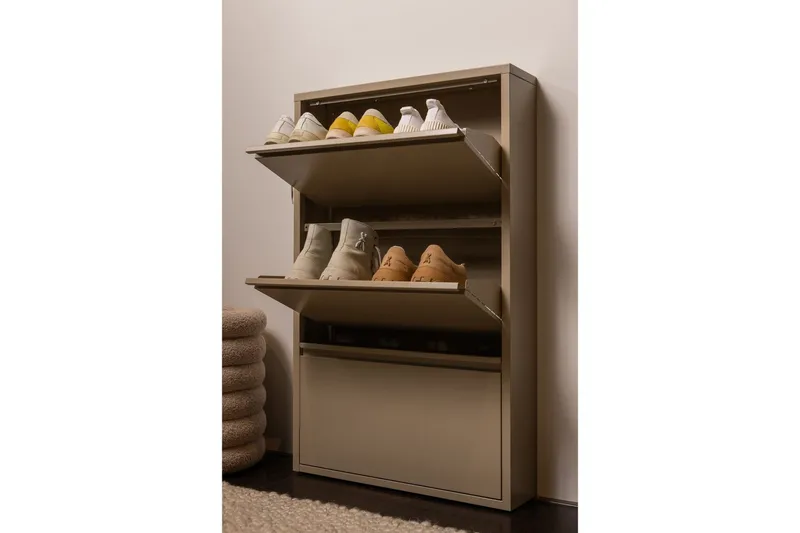 Skoskap Sabine - Sand - Oppbevaring - Skap - Oppbevaringsskap