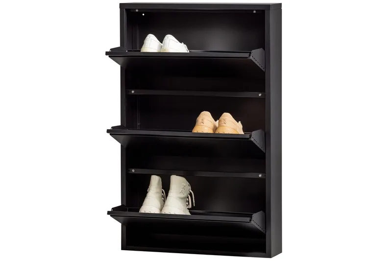 Skoskap Sabine - Svart - Oppbevaring - Skap - Oppbevaringsskap