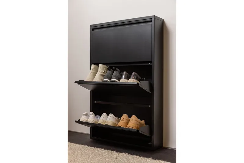 Skoskap Sabine - Svart - Oppbevaring - Skap - Oppbevaringsskap