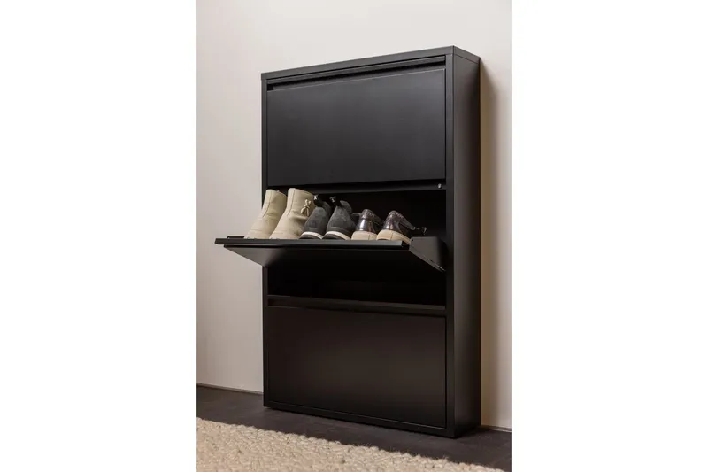 Skoskap Sabine - Svart - Oppbevaring - Skap - Oppbevaringsskap