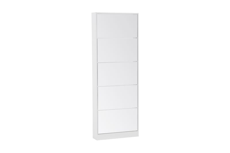 Skoskap Striberg 63 cm LED-belysning - Hvit - Skoskap - Entreoppbevaring - Oppbevaringsskap