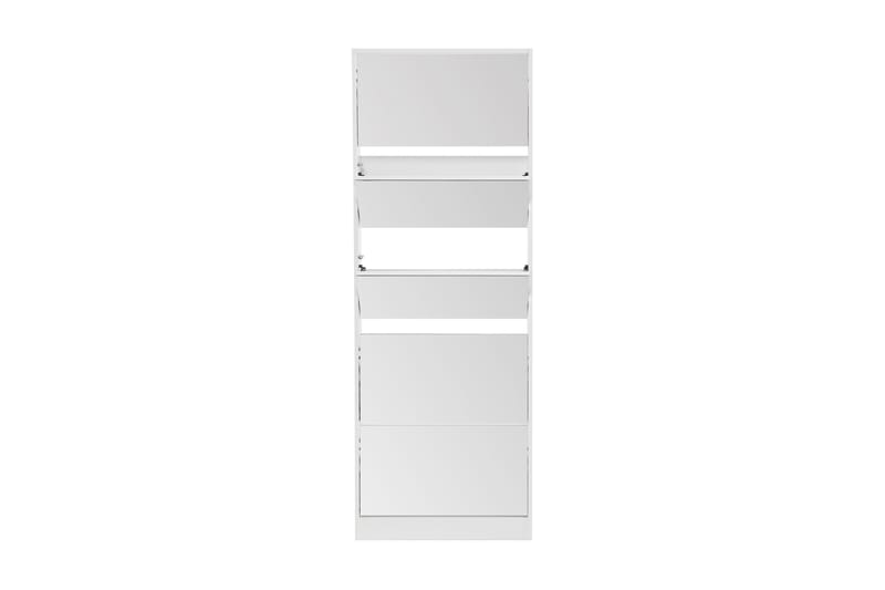 Skoskap Striberg 63 cm LED-belysning - Hvit - Skoskap - Entreoppbevaring - Oppbevaringsskap