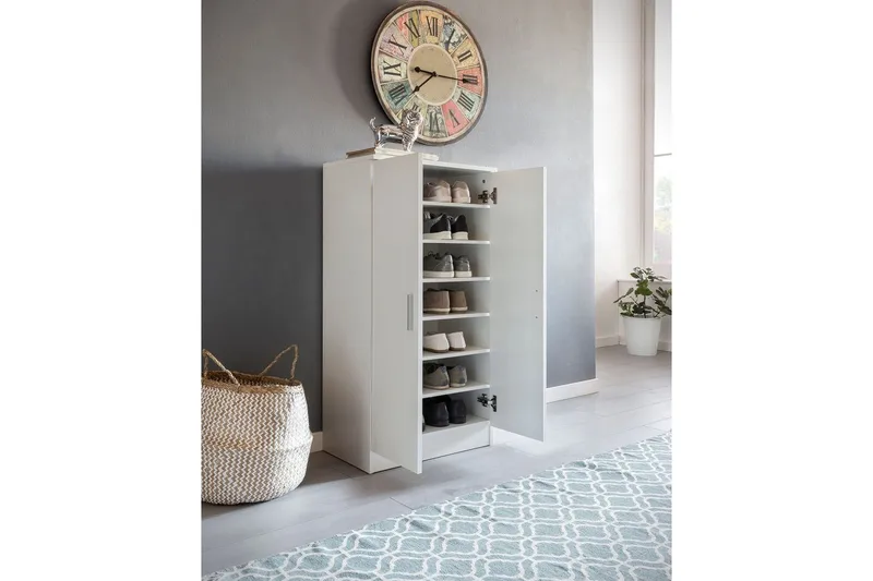 Skoskap Wohnling Foliert sponplate 7 rom Gangmøbler - Oppbevaring - Skap - Oppbevaringsskap