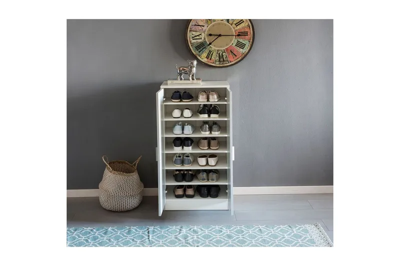 Skoskap Wohnling Foliert sponplate 7 rom Gangmøbler - Oppbevaring - Skap - Oppbevaringsskap