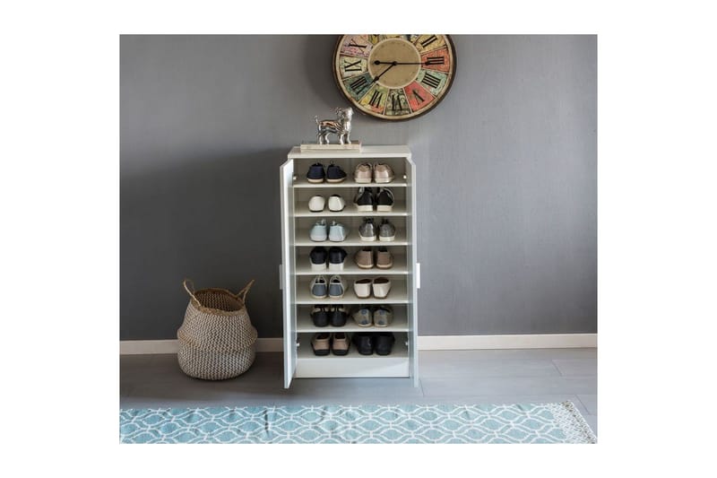 Skoskap Wohnling Foliert sponplate 7 rom Gangmøbler - Oppbevaring - Skap - Oppbevaringsskap