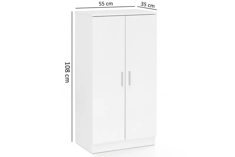 Skoskap Wohnling Foliert sponplate 7 rom Gangmøbler - Oppbevaring - Skap - Oppbevaringsskap