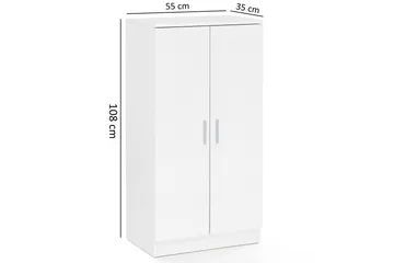 Skoskap Wohnling Foliert sponplate 7 rom Gangmøbler - Oppbevaring - Skap - Oppbevaringsskap