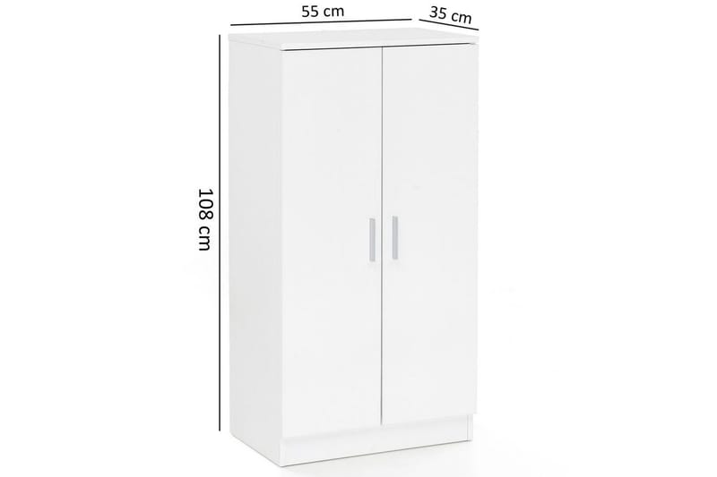 Skoskap Wohnling Foliert sponplate 7 rom Gangmøbler - Oppbevaring - Skap - Oppbevaringsskap