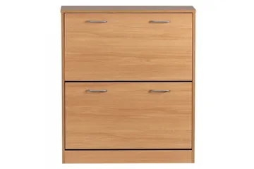 Skoskap Wohnling KIEL med 2 vippbare rom, foliert sponplate Bøk - Bøk - Oppbevaring - Skap - Oppbevaringsskap