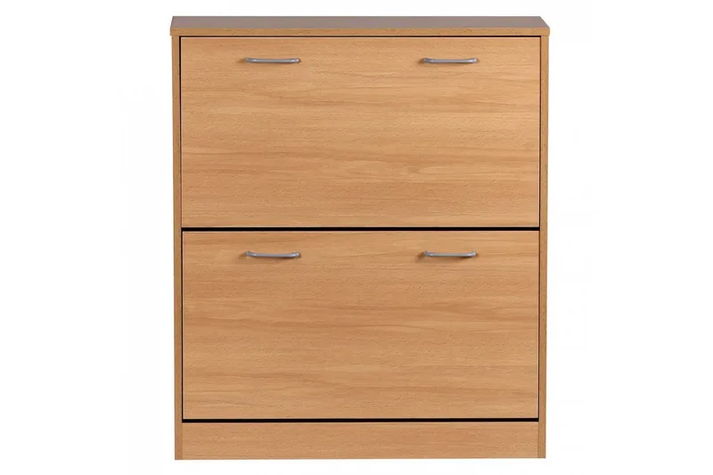 Skoskap Wohnling KIEL med 2 vippbare rom, foliert sponplate Bøk - Bøk - Oppbevaring - Skap - Oppbevaringsskap