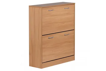 Skoskap Wohnling KIEL med 2 vippbare rom, foliert sponplate Bøk - Bøk - Oppbevaring - Skap - Oppbevaringsskap