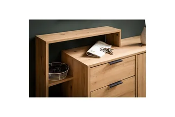 Skoskap Wohnling Massa 2 Uttrekkbare Rom for 12 Par Foliert Sponplate med 1 Dør Hylle - Oppbevaring - Skap - Oppbevaringsskap