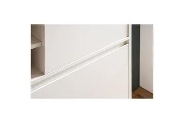 Skoskap Wohnling med 2 vippetromler 1 dør melaminbelagt MDF moderne - Oppbevaring - Skap - Oppbevaringsskap