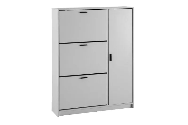 Skoskap Wohnling med 3 vippbare rom 1 dør melaminbelagt MDF moderne - Oppbevaring - Skap - Oppbevaringsskap