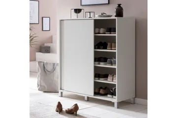 Skoskap Wohnling melaminbelagt MDF, skyvedører, for 20 par Hvit - Hvit - Oppbevaring - Skap - Oppbevaringsskap