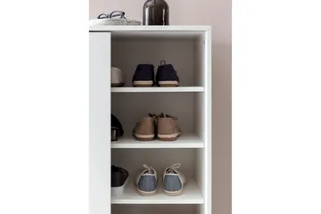 Skoskap Wohnling melaminbelagt MDF, skyvedører, for 20 par Hvit - Hvit - Oppbevaring - Skap - Oppbevaringsskap