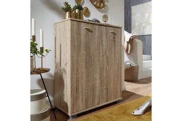 Skoskap Wohnling NIMES for 12 par og 2 dører, foliert sponplate Sonoma - Sonoma - Oppbevaring - Skap - Oppbevaringsskap