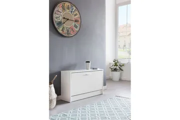 Skoskap Wohnling SPLIT med uttrekkbare rom, foliert sponplate Hvit - Hvit - Oppbevaring - Skap - Oppbevaringsskap