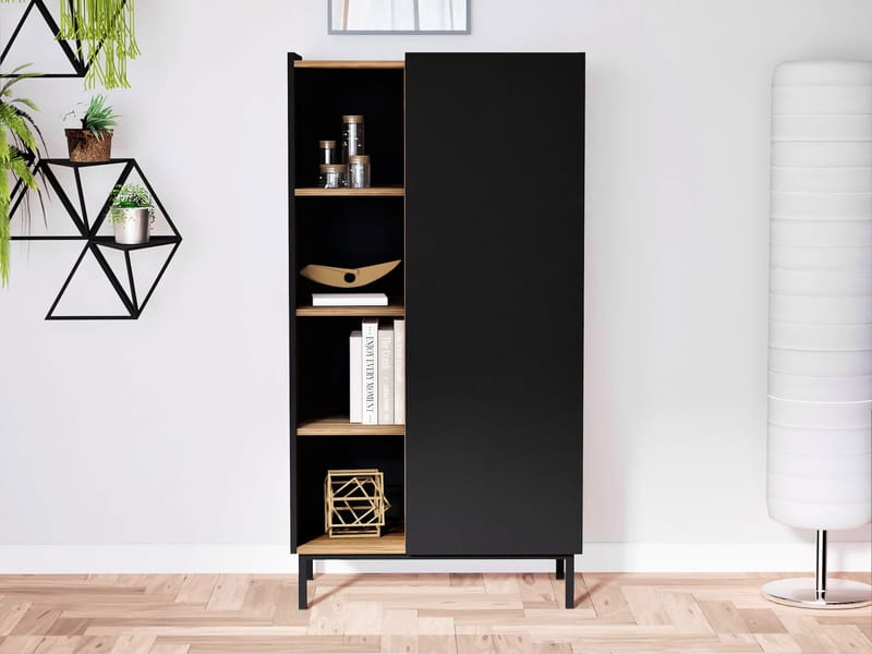 Tavrin Highboard 140 cm - Svart - Oppbevaring - Skap - Oppbevaringsskap
