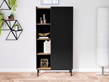 Tavrin Highboard 140 cm - Svart - Oppbevaring - Skap - Oppbevaringsskap