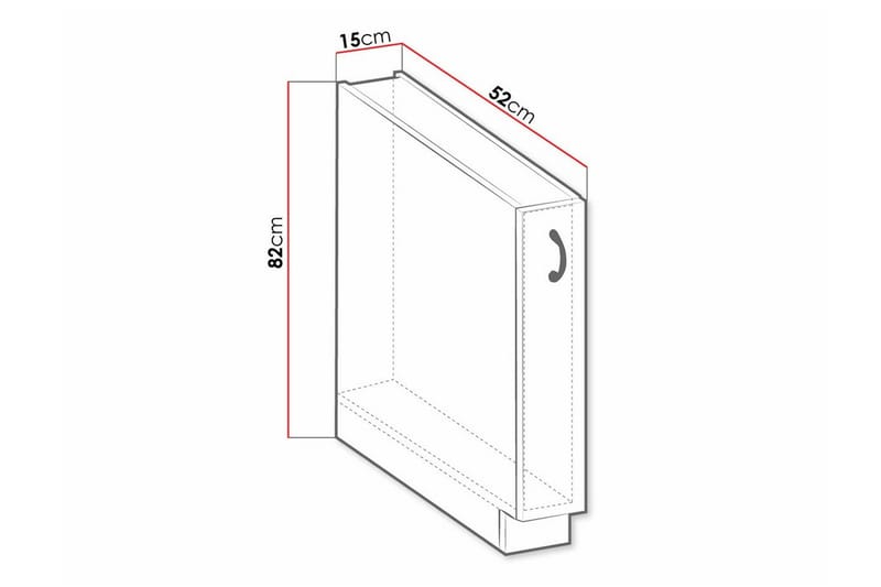 Templemore Kjøkkenskap 15 cm - Oppbevaring - Skap - Oppbevaringsskap