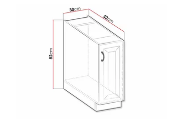 Templemore Kjøkkenskap 30 cm - Oppbevaring - Skap - Oppbevaringsskap