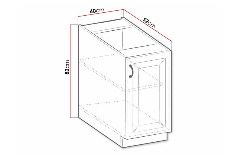 Templemore Kjøkkenskap 40 cm - Oppbevaring - Skap - Oppbevaringsskap
