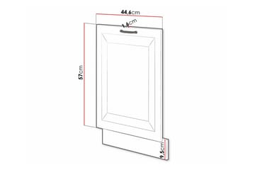 Templemore Kjøkkenskap 44,6 cm - Hvid - Oppbevaring - Skap - Oppbevaringsskap