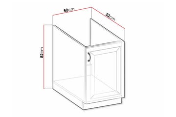 Templemore Kjøkkenskap 50 cm - Oppbevaring - Skap - Oppbevaringsskap