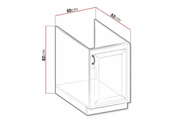 Templemore Kjøkkenskap 50 cm - Oppbevaring - Skap - Oppbevaringsskap