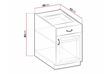 Templemore Kjøkkenskap 50 cm - Oppbevaring - Skap - Oppbevaringsskap