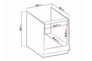 Templemore Kjøkkenskap 60 cm - Oppbevaring - Skap - Oppbevaringsskap