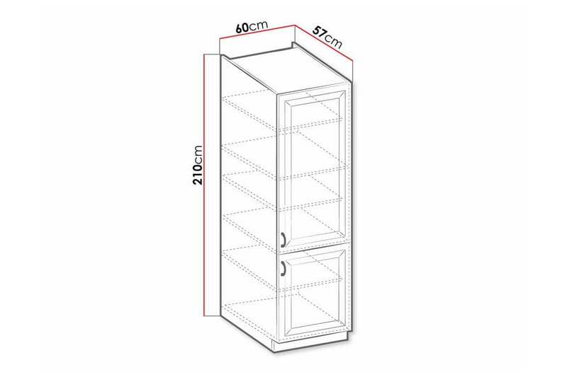 Templemore Kjøkkenskap 60 cm - Oppbevaring - Skap - Oppbevaringsskap