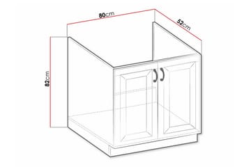 Templemore Kjøkkenskap 80 cm - Oppbevaring - Skap - Oppbevaringsskap