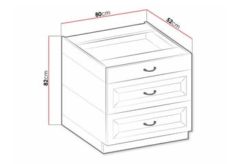 Templemore Kjøkkenskap 80 cm - Oppbevaring - Skap - Oppbevaringsskap