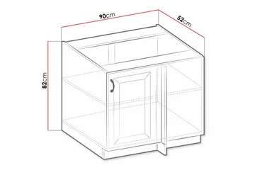 Templemore Kjøkkenskap 90 cm - Oppbevaring - Skap - Oppbevaringsskap