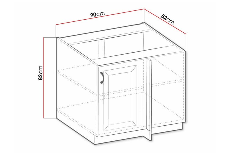 Templemore Kjøkkenskap 90 cm - Oppbevaring - Skap - Oppbevaringsskap