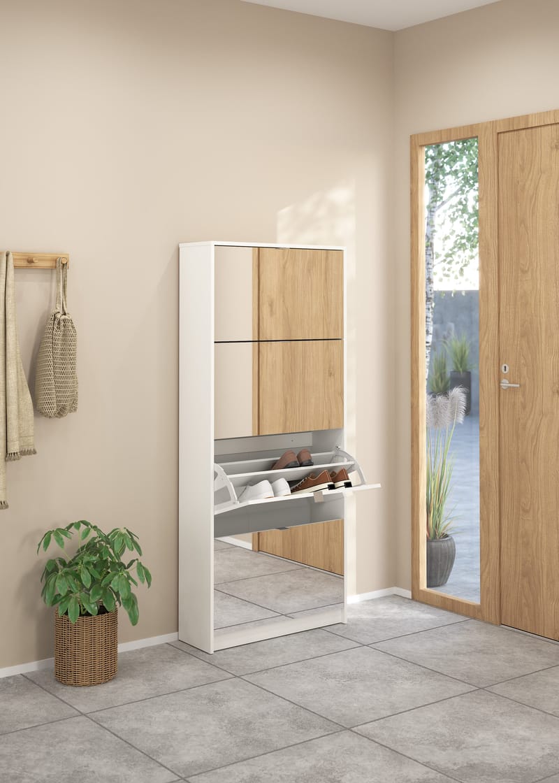 Tenor Skoskap 4 rom 70x24x162 cm - Oppbevaring - Skap - Oppbevaringsskap